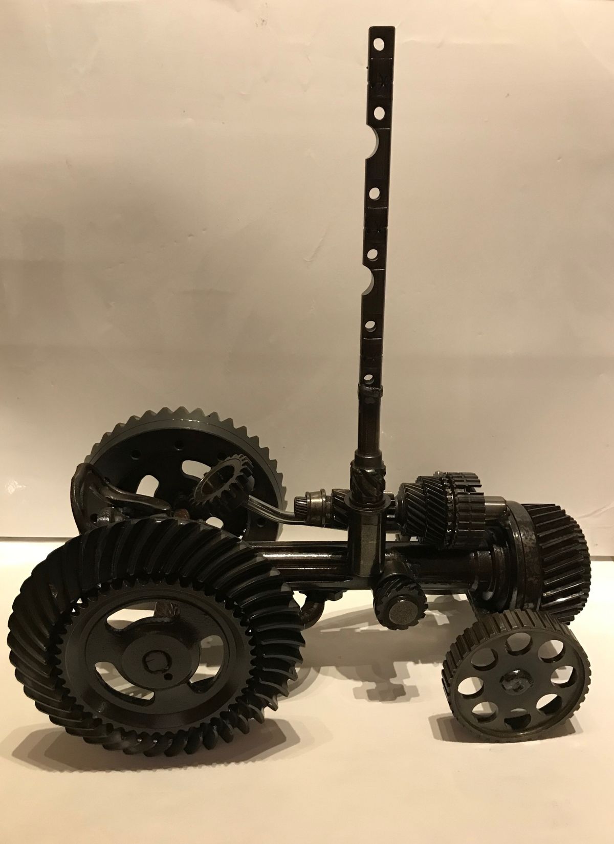 Willem van Stom - Tractor 55x51x26 -recycled metal parts $1400-