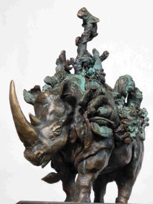 Katherine_Castillo_Alferes_rhino_fungi_front_Sculpture_onthe_Farm_Dungog